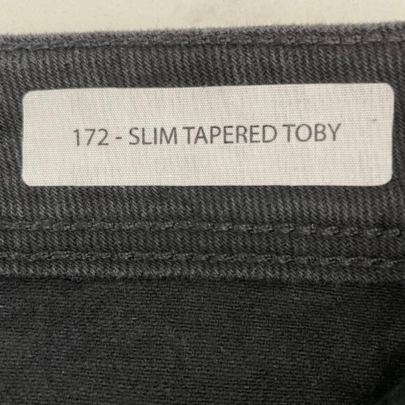 Selected/Homme 172 Slim Tapered Toby 5 Pocket Denim Jeans Black Sz 33Wx32L - Picture 9 of 14